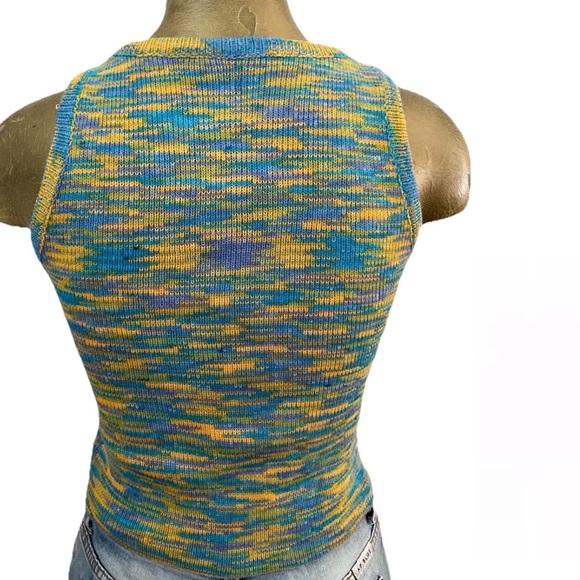 SPACEKNIT Stretch KNIT TANK TOP Size Small Retro Vibes - Picture 6 of 13